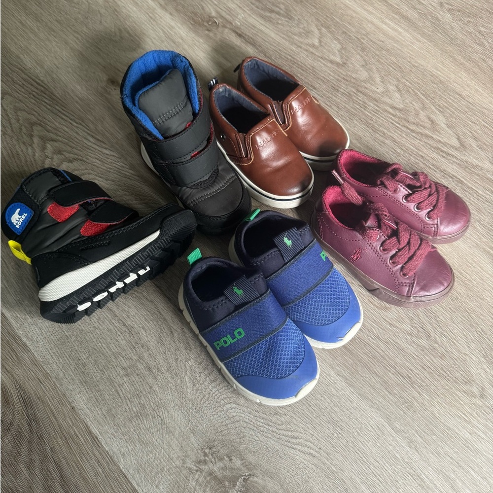 Polo by Ralph Lauren Nautica Sortel Red Green Blue Brown Black Kids Sneakers
